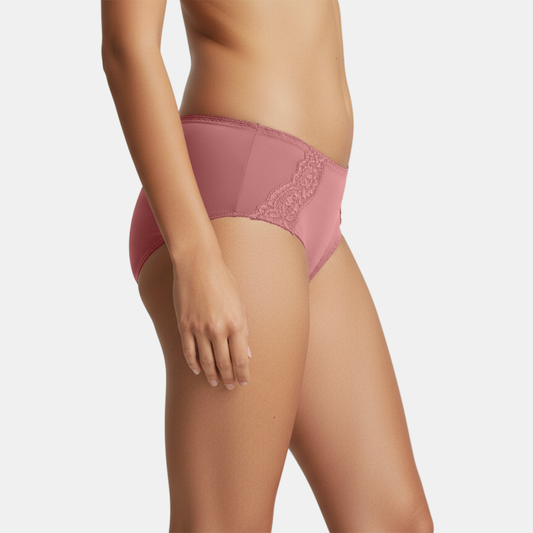 Envie Mid Rise 3/4th Coverage Lace Hipster - NVP2067 (Mauve)