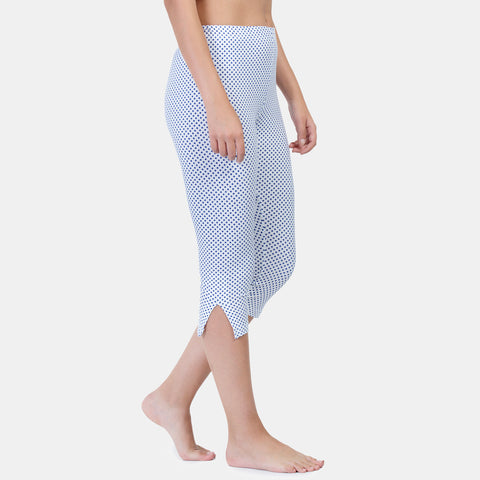 Envie Hugged Fit 3/4th Length Printed Capri - Assorted - NVCP6002 (Pink)