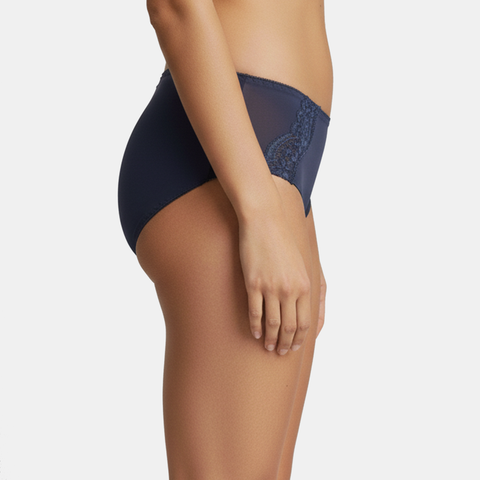 Envie Mid Rise 3/4th Coverage Lace Hipster - NVP2067 (Navy)