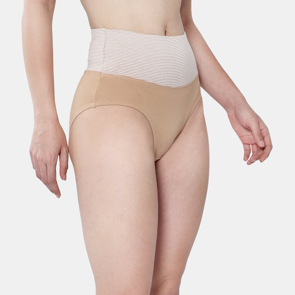 Envie High Rise Full Coverage Tummy Tucker Panty NVP2024 (Beige)