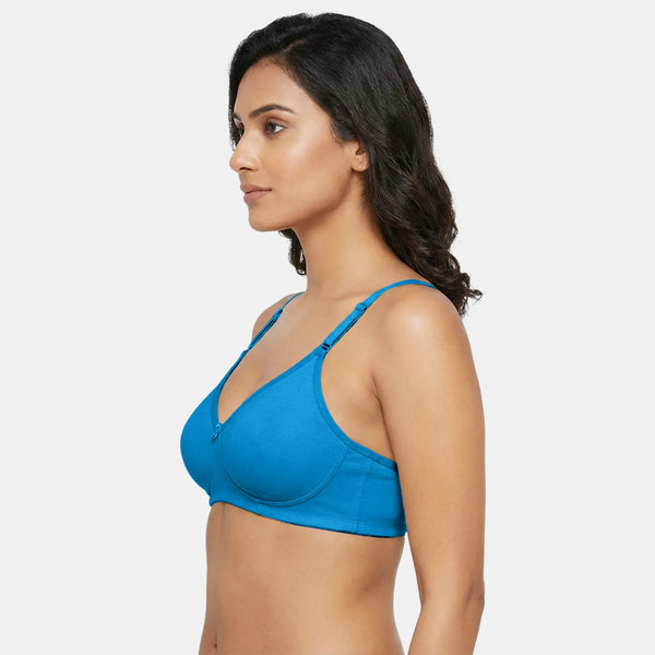 Envie Non-Padded Non-Wired 3/4th Coverage T-Shirt Bra - NVB1002 (Royal Blue)