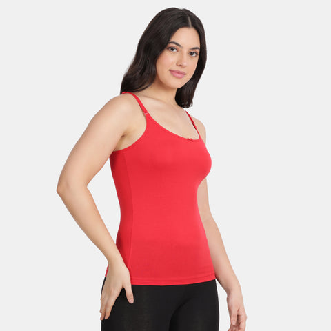 Envie Relaxed Fit Scoop Neck Short Length Camisole - NVC3010 (Red)