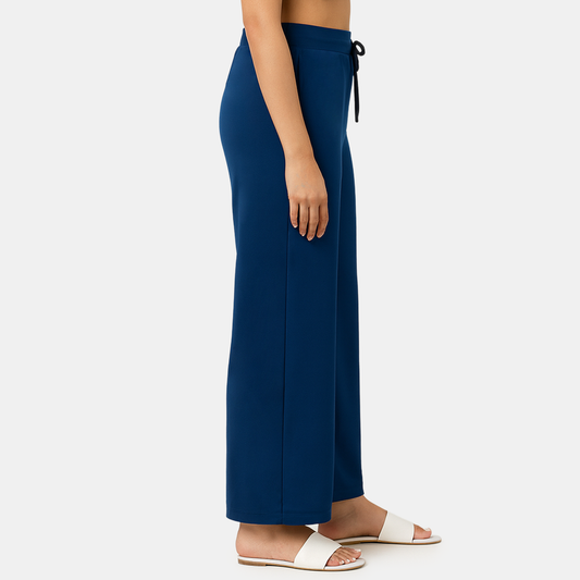 Envie Regular Fit Wide Leg Baggy Pant – NVTP8017 (Majolica Blue)