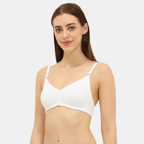 Seamless white t shirt bra Envie full coverage non wired non padded lightweight invisible bra for women