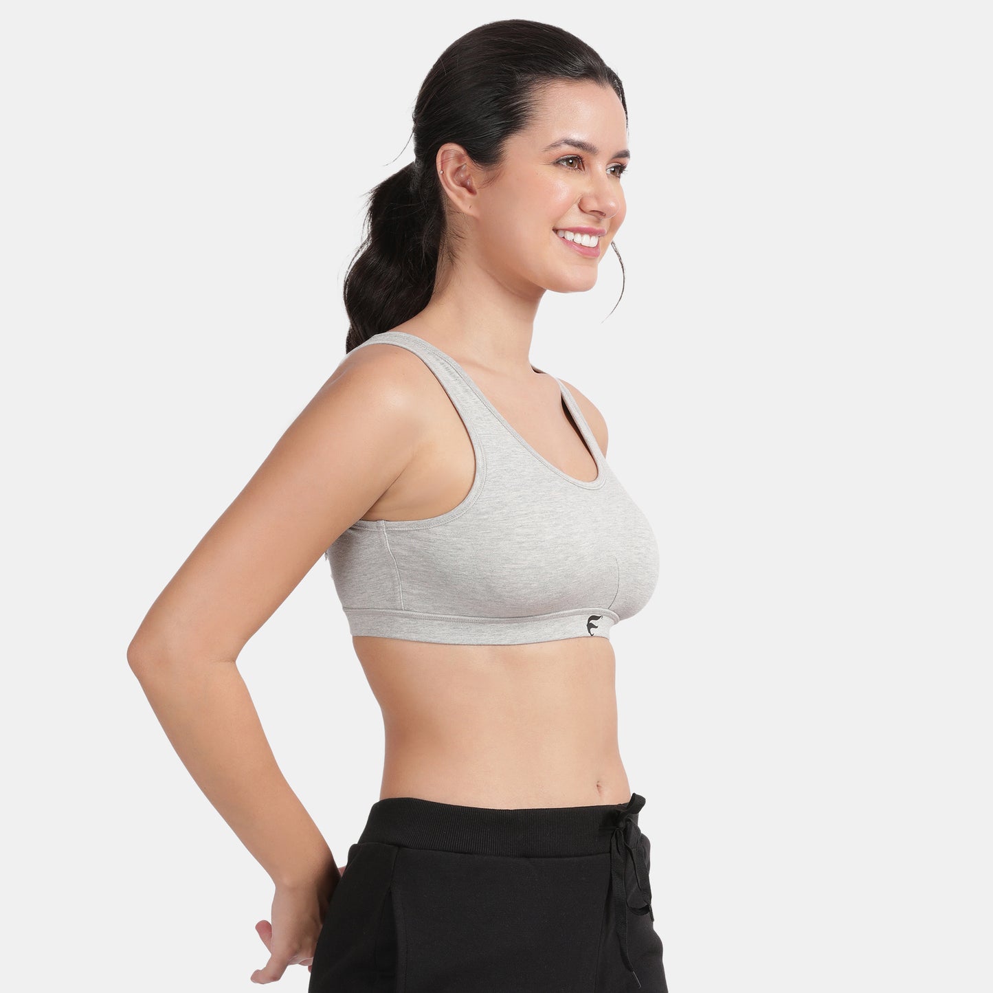 Envie Padded Non-Wired 3/4th Coverage Racerback Sports Bra - NVB1124