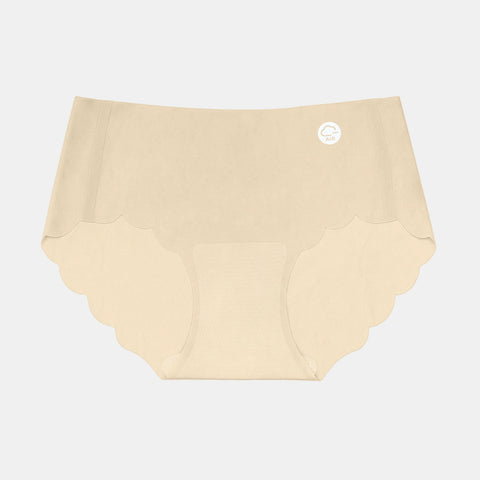 Envie Flow Mid Rise 3/4th Coverage Seamless Hipster Panty - Skin