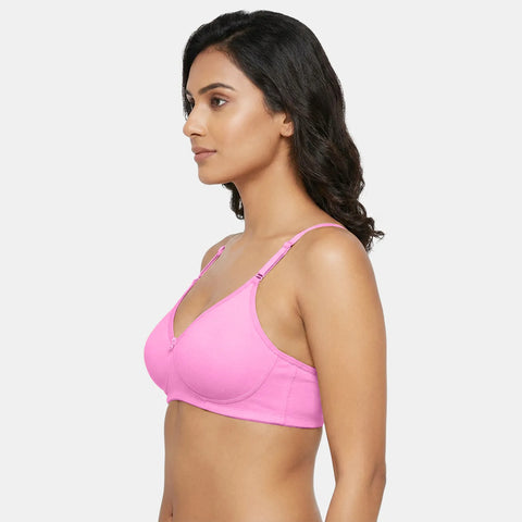 Envie Non-Padded Non-Wired 3/4th Coverage T-Shirt Bra - NVB1002 (Pink)