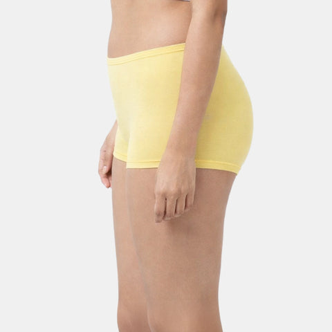 Envie Regular Fit Mid Rise Boyshorts - NVS5018 (Yellow)
