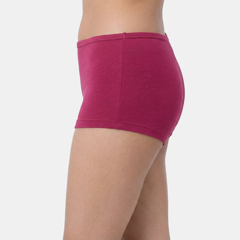 Envie Regular Fit Mid Rise Boyshorts - NVS5018 (Dark Maroon)