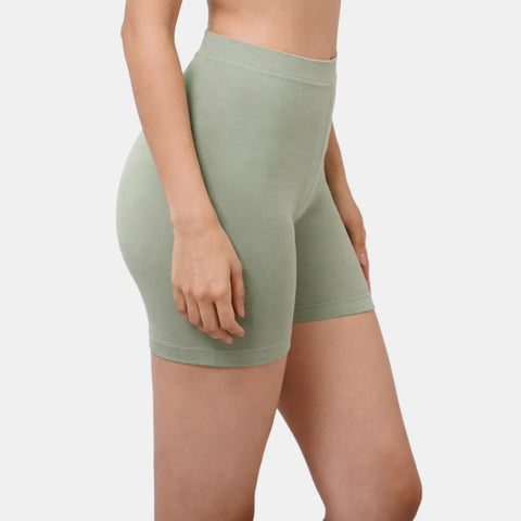 Envie Hugged Fit Thigh Length Cycling Shorts - NVS5019 (Reseda)
