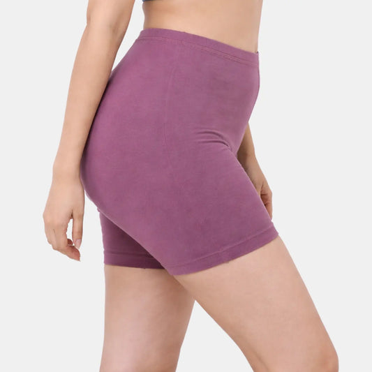 Envie Hugged Fit Thigh Length Cycling Shorts - NVS5019 (Violet Quartz)