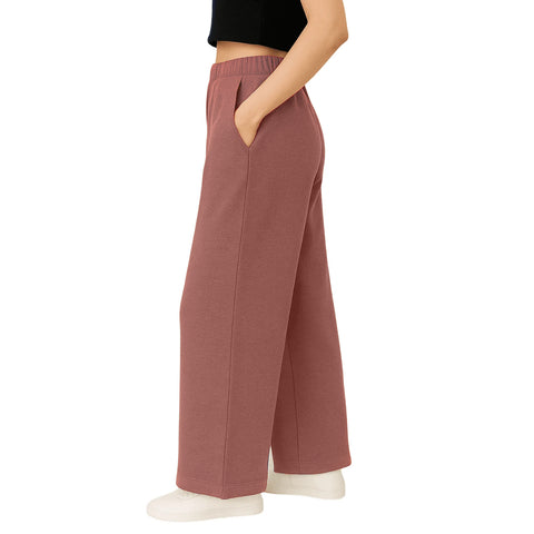 Envie Relaxed Fit Wide Leg Baggy Pant – NVTP8016 (Light mauve)