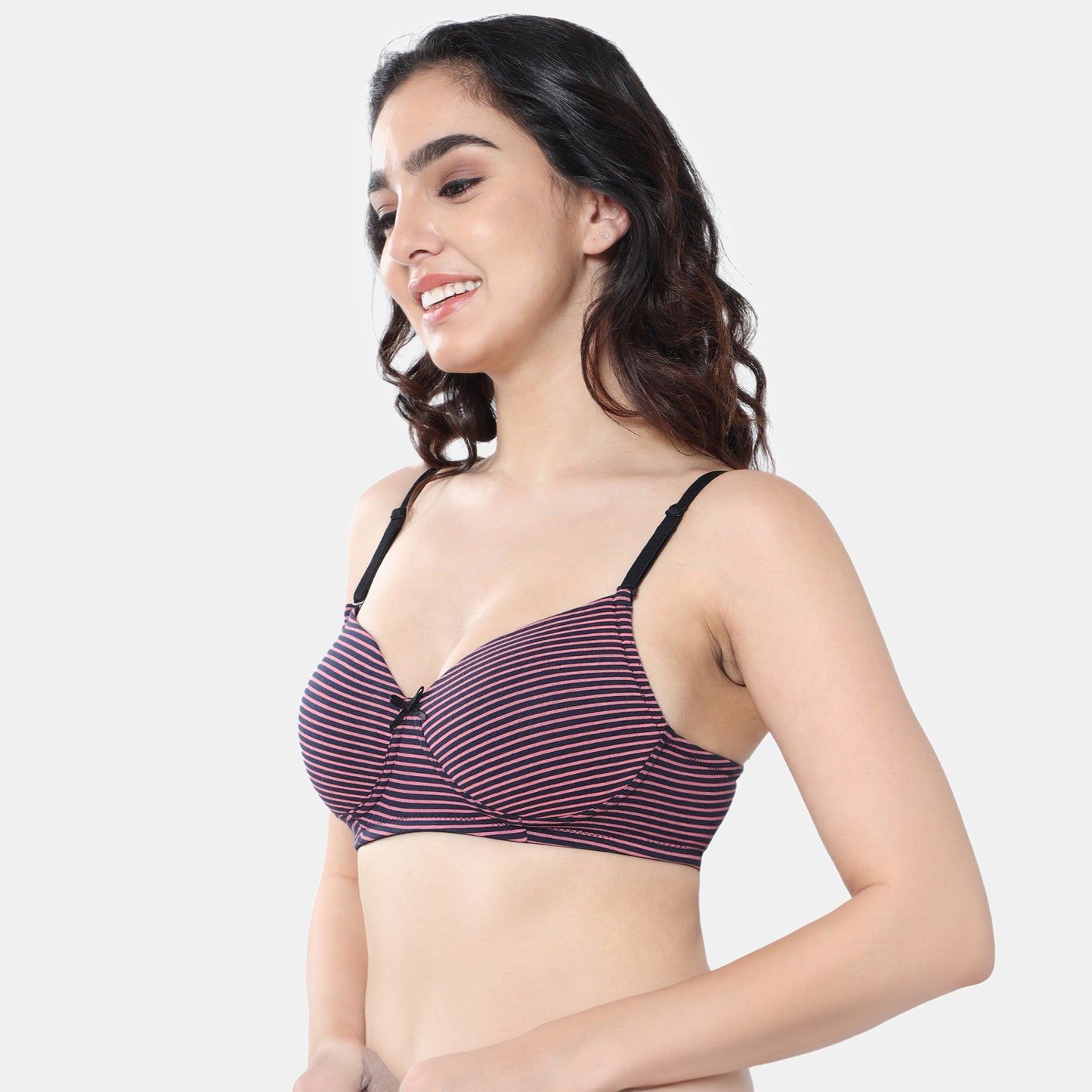 Envie Padded Non-Wired 3/4th Coverage T-Shirt Bra - Assorted - NVB1107