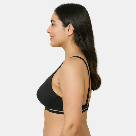 Envie Padded Wired 3/4th Coverage Demi Cup Bra (Pack of 3) - NVBDEMI (Black - Dark Purple - Light Purple)