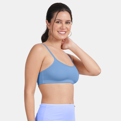 Envie Girls Non-Padded Non-Wired Full Coverage Beginners Bra - NVGB1008 (Blue)