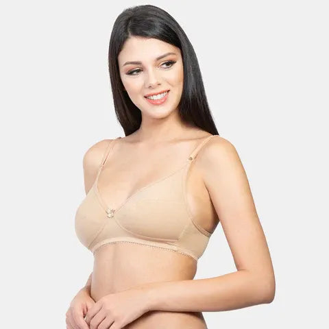 Envie minimiser bra non padded non wired 3/4th coverage NVB1001 skin smooth fit invisible everyday comfort bra for women
