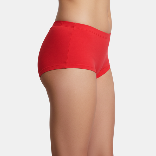 Envie High Rise Full Coverage Boyshorts - NVP2065 (True Red)
