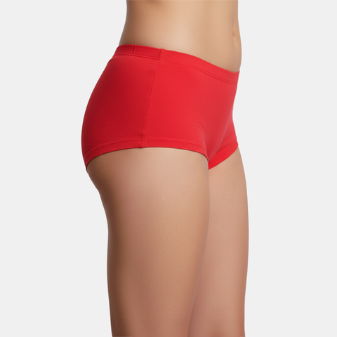 Envie High Rise Full Coverage Boyshorts - NVP2065 (True Red)