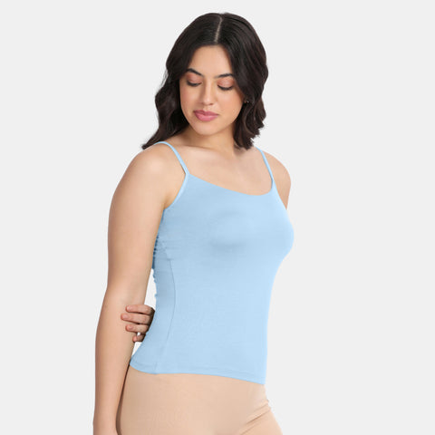 Envie Regular Fit Scoop Neck Short Length Camisole - NVC3031 (Blue)
