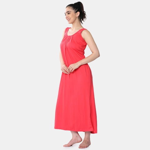 Envie Relaxed Fit Scoop Neck Nighty Slip - NVC3029 (True Red)