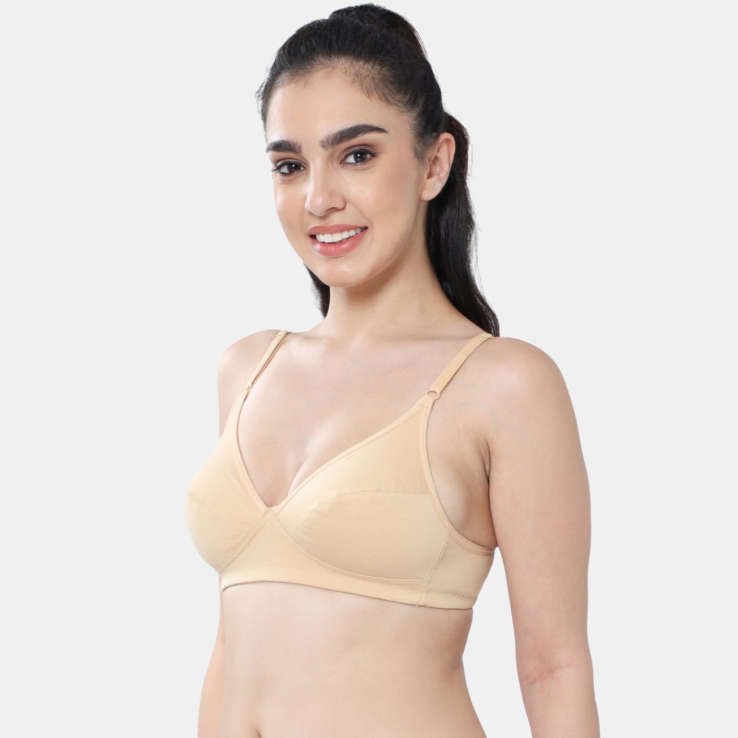 Envie Value+ Non-Padded Non-Wired 3/4th Coverage Minimiser Bra - NVB1083