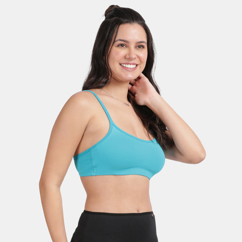 Envie Value+ Girls Non-Padded Non-Wired Full Coverage Teenage Bra - EVEGBA006 (Blue Attol)