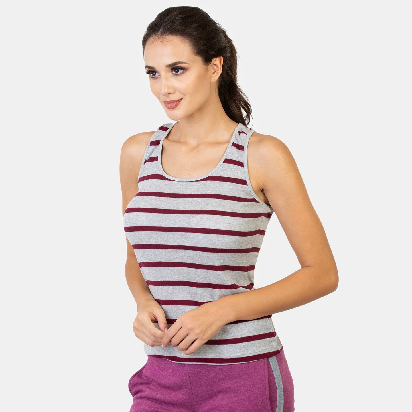 Envie Relaxed Fit Racerback Short Length Tank Top - NVC3009