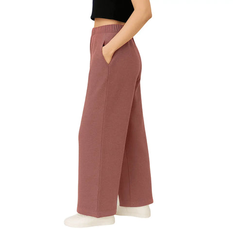Envie Relaxed Fit Wide Leg Baggy Pant – NVTP8016 (Light mauve)