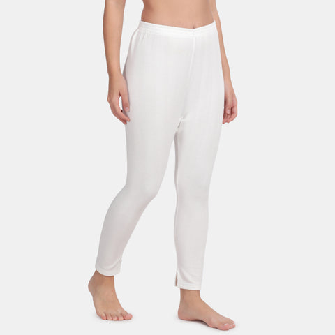 Envie Regular Fit Ankle Length Thermal Pant NVTHTM114 (Off White)
