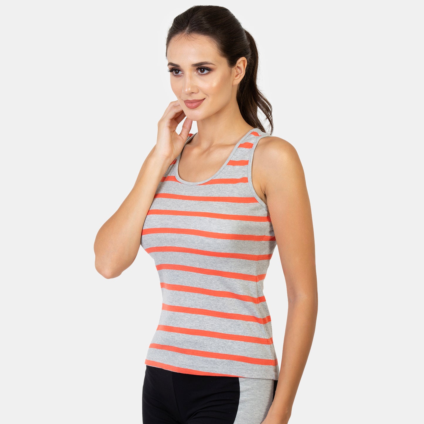 Envie Relaxed Fit Racerback Short Length Tank Top - NVC3009