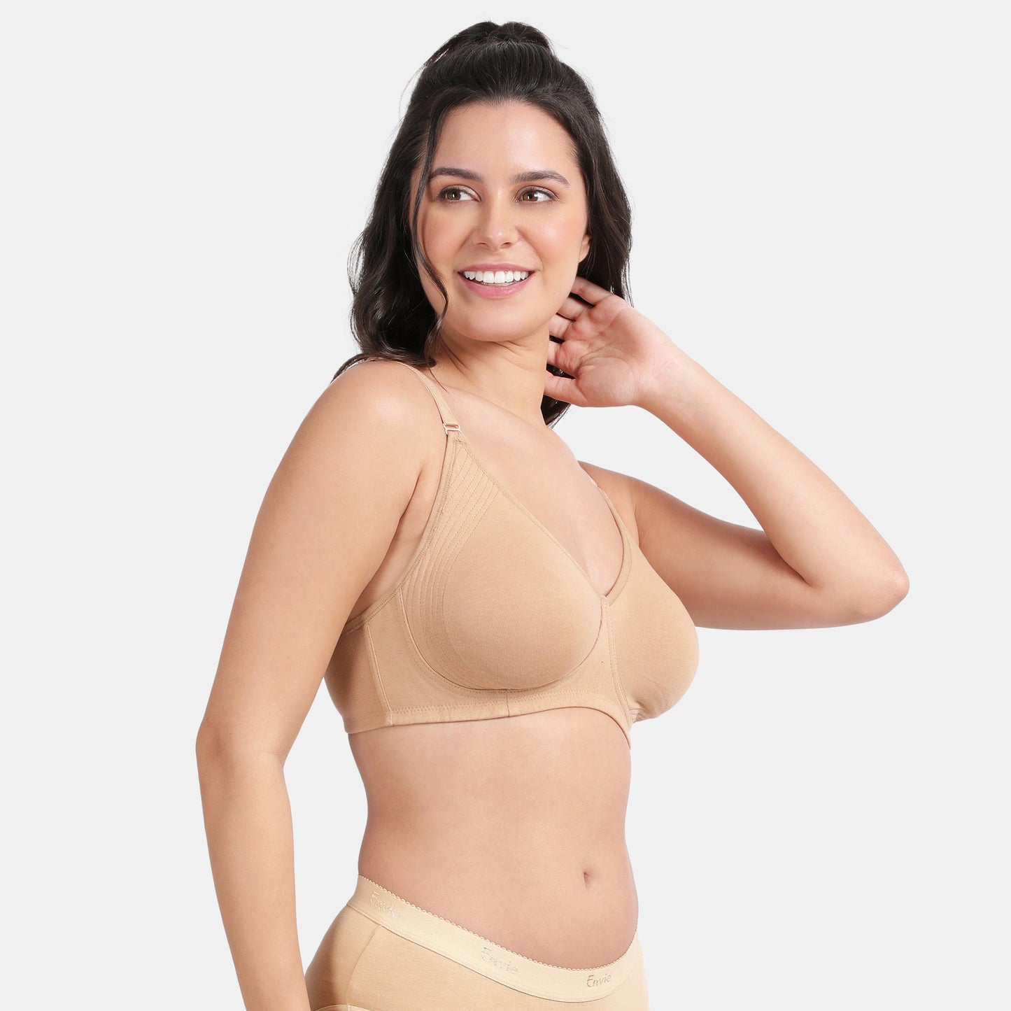 Envie Value+ Non-Padded Non-Wired 3/4th Coverage Minimiser Bra - NVB1024