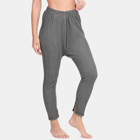 Envie Regular Fit Ankle Length Thermal Pant NVTHTM114 (Anthra Melange)
