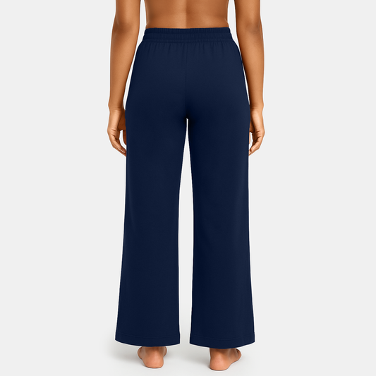 Envie Relaxed Fit Wide Leg Baggy Pant – NVTP8016 (Navy Melange)