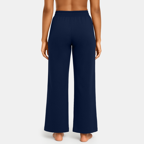 Envie Relaxed Fit Wide Leg Baggy Pant – NVTP8016 (Navy Melange)