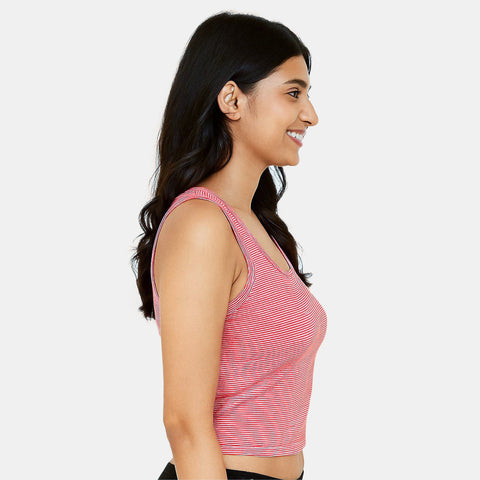 Envie Regular Fit U Neck Short Length Camisole - NVC3032 (Maroon)