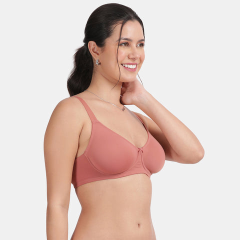 Duplicate - Envie Non-Padded Wired 3/4th Coverage T-Shirt Bra - NVB1132 (Mauve Mist)