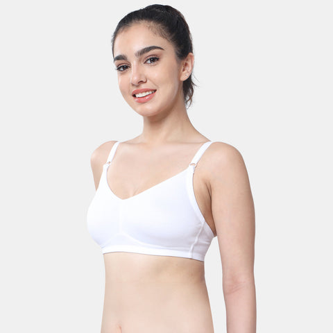 Envie Non-Padded Non-Wired Full Coverage T-Shirt Bra - NVB1092 (White)