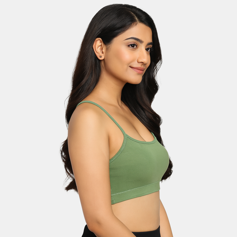 Envie Girls Non-Padded Non-Wired Full Coverage Beginners Bra - NVGB1008 (Fair Green)