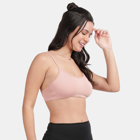 Envie Value+ Girls Non-Padded Non-Wired Full Coverage Teenage Bra - EVEGBA006 (Peach)
