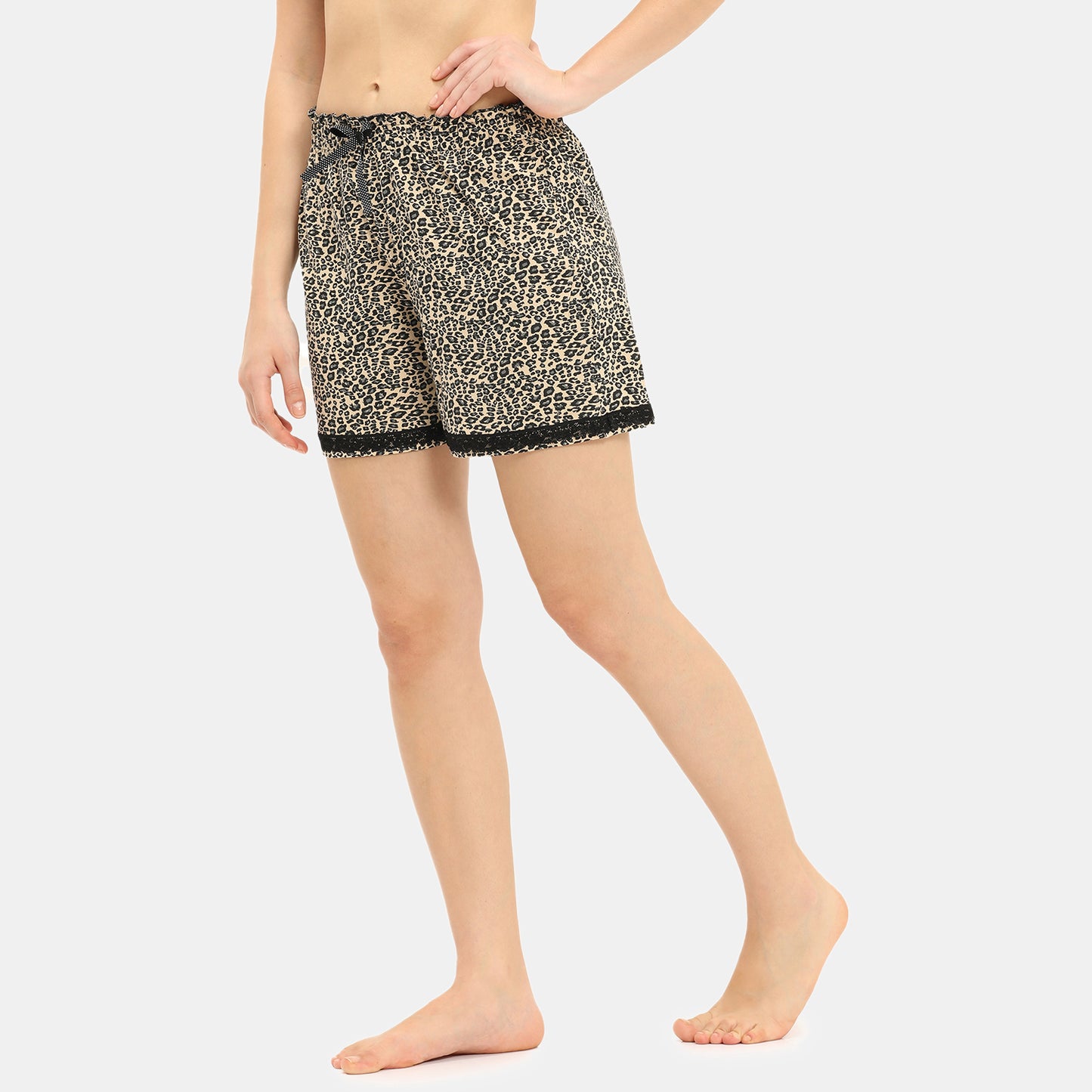 Envie Regular Fit Night Shorts Cheeta Pt - Assorted - NVS5006