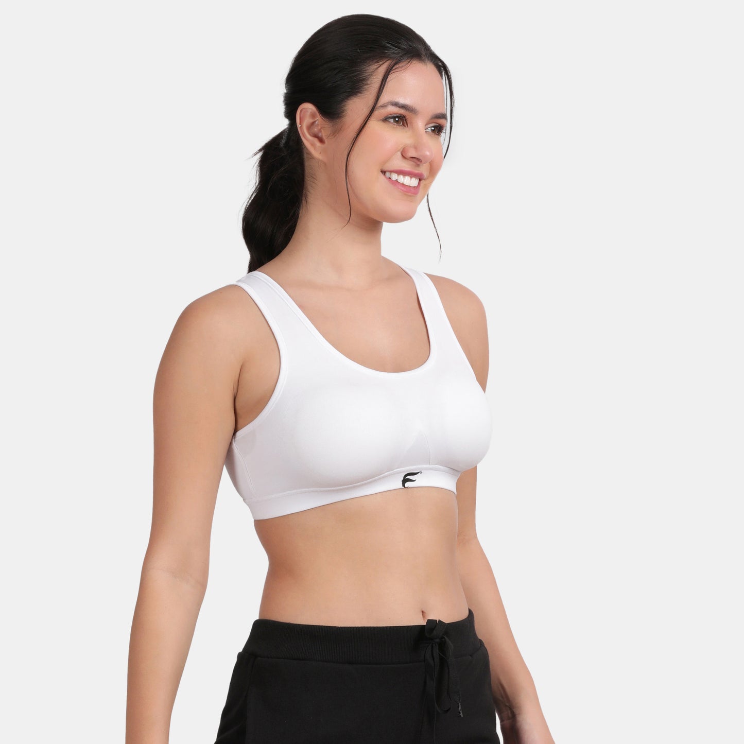 Envie Padded Non-Wired 3/4th Coverage Racerback Sports Bra - NVB1124