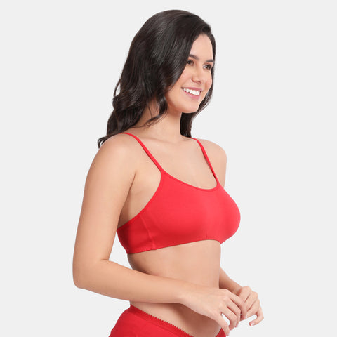 Envie Value+ Girls Non-Padded Non-Wired Full Coverage Teenage Bra - EVEGBA006 (True Red)
