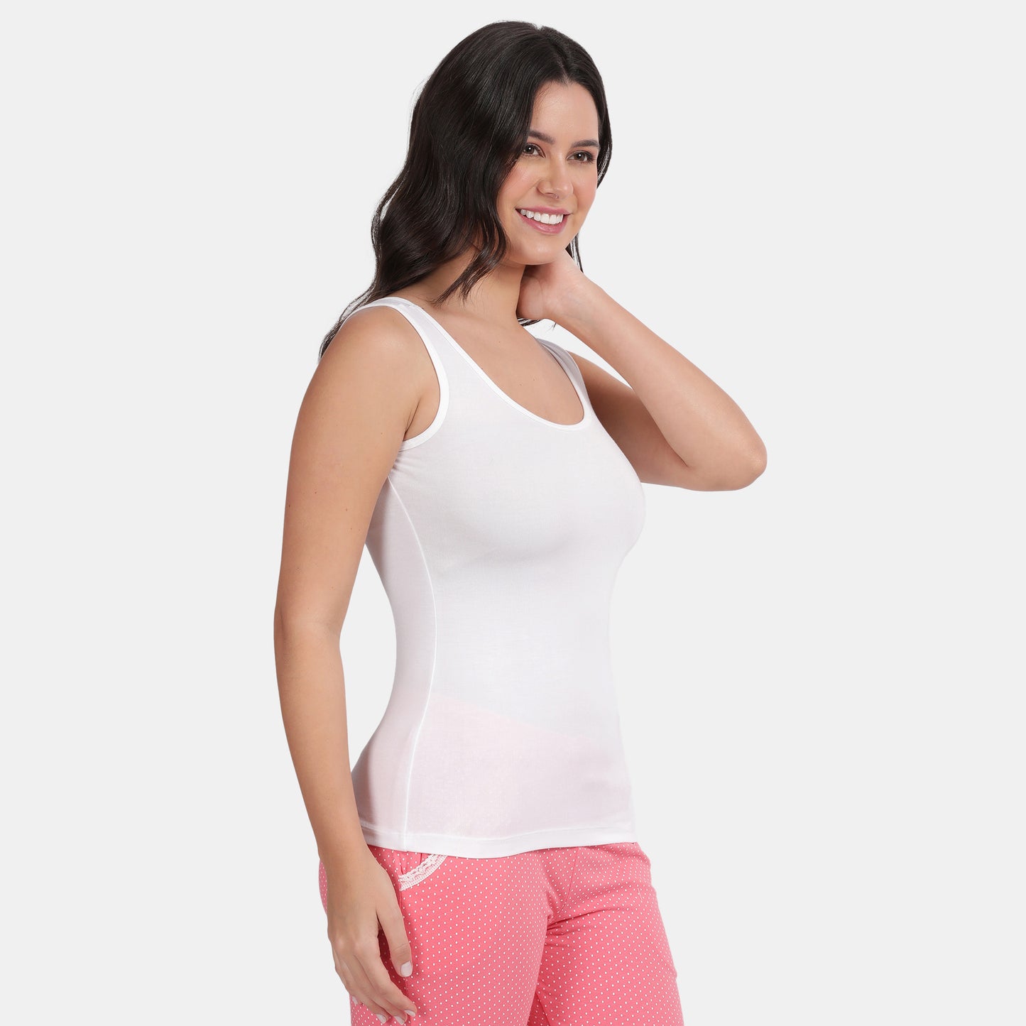 Envie Regular Fit U-Neck Short Length Tank Top - NVC3006