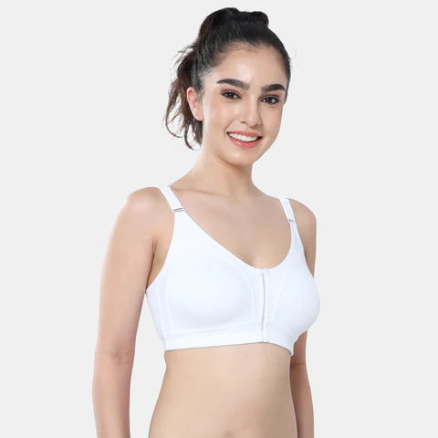 White t shirt bra Envie non wired non padded full coverage seamless bra invisible under clothes daily wear