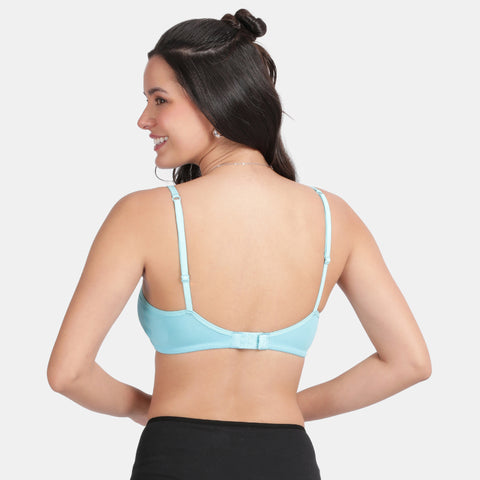 Envie Value+ Girls Non-Padded Non-Wired Full Coverage Teenage Bra - EVEGBA006 (Blue Curacao)