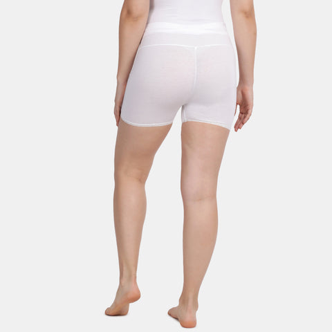 Envie Hugged Fit Maternity Lace Shorts - NVS5031 (White)