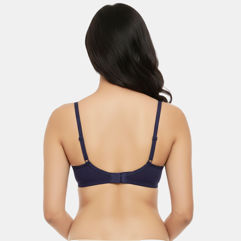 Envie Non-Padded Non-Wired 3/4th Coverage Minimiser Bra - NVB1139 (Navy)