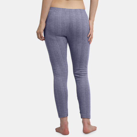 Envie Regular Fit Ankle Length Thermal Pant NVTHTM114 (Navy Melange)