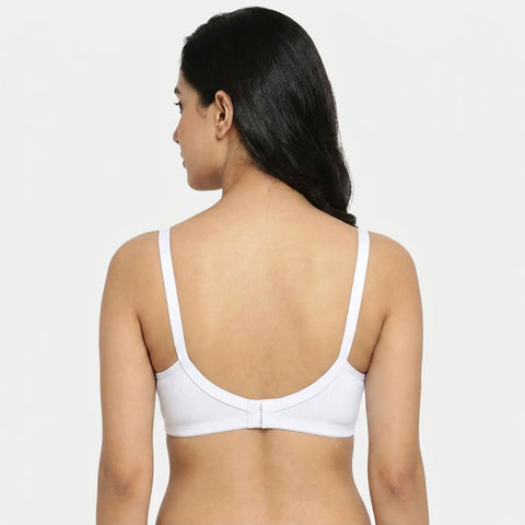 Envie Non-Padded Non-Wired 3/4th Coverage T-Shirt Bra - NVB1002 (White)