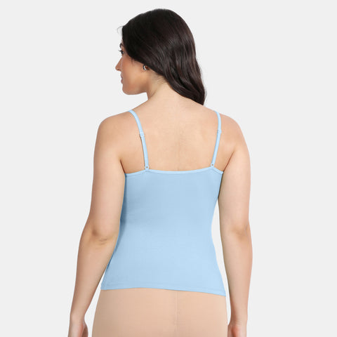 Envie Regular Fit Scoop Neck Short Length Camisole - NVC3031 (Blue)